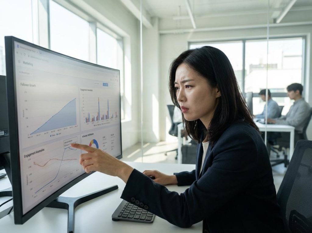 인플루언서 마케팅 가짜 팔로워 분석